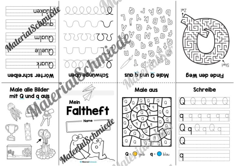 Buchstabe Q: Faltheft (Vorschau 02)