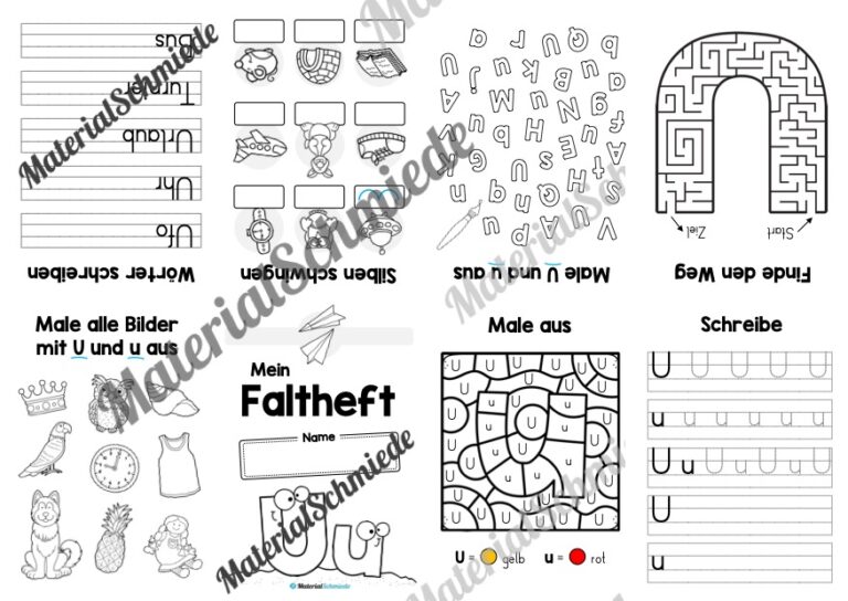 Buchstabe U: Faltheft (Vorschau 01)