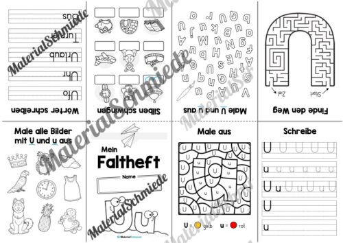 Buchstabe U: Faltheft (Vorschau 02)