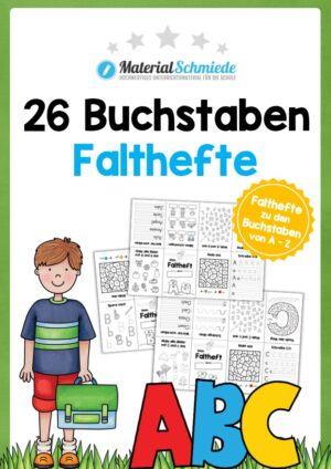 Bundle: 26 Buchstaben-Falthefte (A-Z)