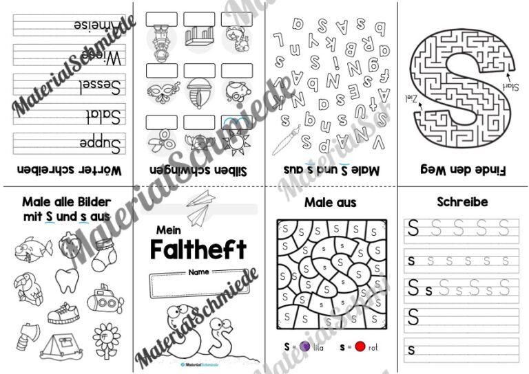 Buchstabe S: Faltheft (Vorschau 02)