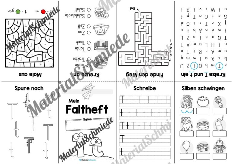 Buchstabe T: Faltheft (Vorschau 02)