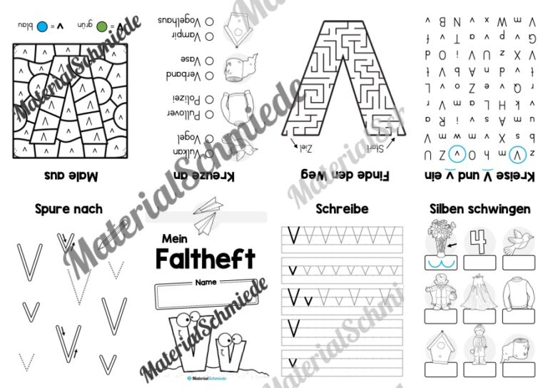 Buchstabe V: Faltheft (Vorschau 01)