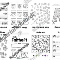Buchstabe W: Faltheft (Vorschau 01)