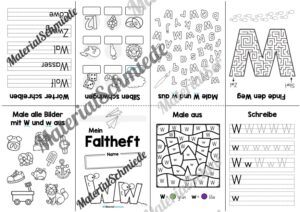 Buchstabe W: Faltheft (Vorschau 02)