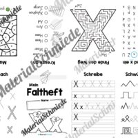 Buchstabe X: Faltheft (Vorschau 01)