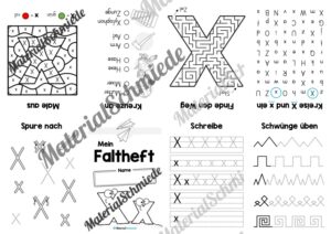 Buchstabe X: Faltheft (Vorschau 01)