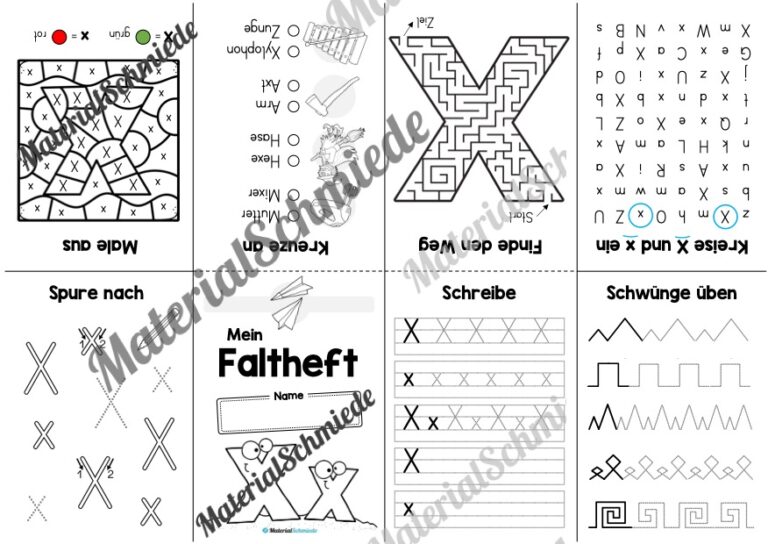 Buchstabe X: Faltheft (Vorschau 02)