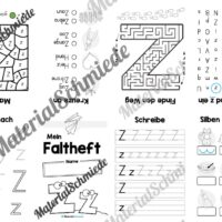 Buchstabe Z: Faltheft (Vorschau 01)