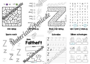 Buchstabe Z: Faltheft (Vorschau 01)