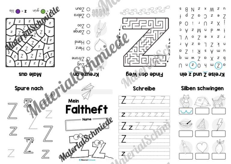 Buchstabe Z: Faltheft (Vorschau 01)