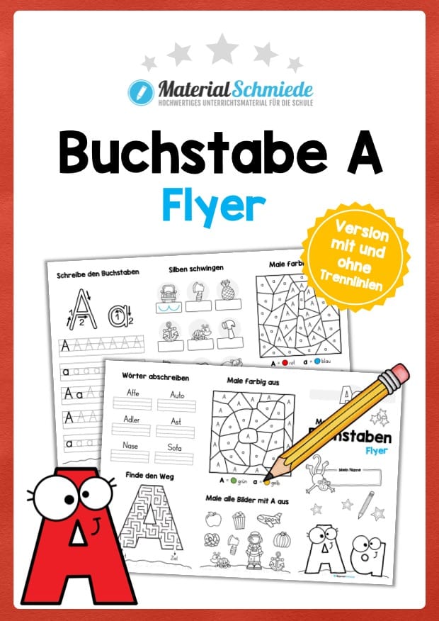 Buchstabe A: Flyer