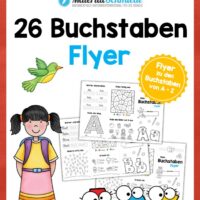 Bundle: 26 Buchstaben-Flyer (A-Z)