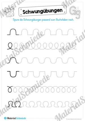 Materialpaket: Buchstabe G/g schreiben lernen (Vorschau 02)