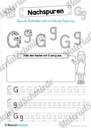 Materialpaket: Buchstabe G/g schreiben lernen (Vorschau 05)