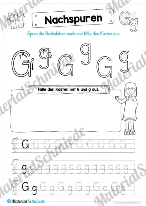 Materialpaket: Buchstabe G/g schreiben lernen (Vorschau 05)