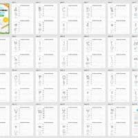 52 Karteikarten zu den Buchstaben von A-Z (Grundschrift) - Überblick