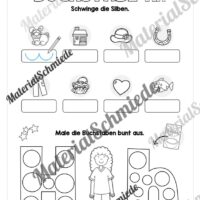 Arbeitsheft: Buchstabe H/h schreiben lernen (25 Seiten)- Arbeitsblatt 12