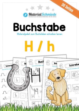 Materialpaket: Buchstabe H/h schreiben lernen