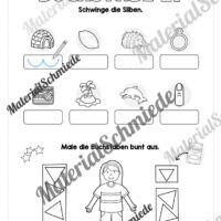 Arbeitsheft: Buchstabe I/i schreiben lernen (25 Seiten) - Arbeitsblatt 08