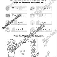 Arbeitsheft: Buchstabe I/i schreiben lernen (25 Seiten) - Arbeitsblatt 09