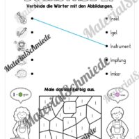 Arbeitsheft: Buchstabe I/i schreiben lernen (25 Seiten) - Arbeitsblatt 10