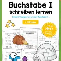 Arbeitsheft: Buchstabe I/i schreiben lernen (25 Seiten)