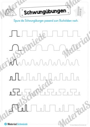 Materialpaket: Buchstabe I/i schreiben lernen (Vorschau 02)