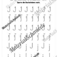 Arbeitsheft: Buchstabe J/j schreiben lernen (25 Seiten) - Arbeitsblatt 04