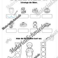 Arbeitsheft: Buchstabe J/j schreiben lernen (25 Seiten) - Arbeitsblatt 08