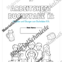 Arbeitsheft: Buchstabe K/k schreiben lernen (25 Seiten) - Arbeitsblatt 01