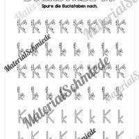 Arbeitsheft: Buchstabe K/k schreiben lernen (25 Seiten) - Arbeitsblatt 05