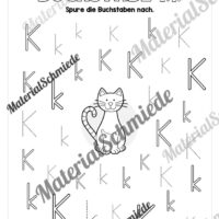 Arbeitsheft: Buchstabe K/k schreiben lernen (25 Seiten) - Arbeitsblatt 07