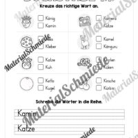 Arbeitsheft: Buchstabe K/k schreiben lernen (25 Seiten) - Arbeitsblatt 11