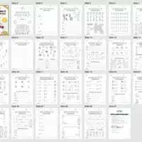 Arbeitsheft: Buchstabe K/k schreiben lernen (25 Seiten) - Überblick
