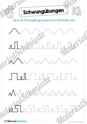 Materialpaket: Buchstabe K/k schreiben lernen (Vorschau 01)