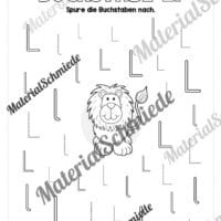 Arbeitsheft: Buchstabe L/l schreiben lernen (25 Seiten) - Arbeitsblatt 07