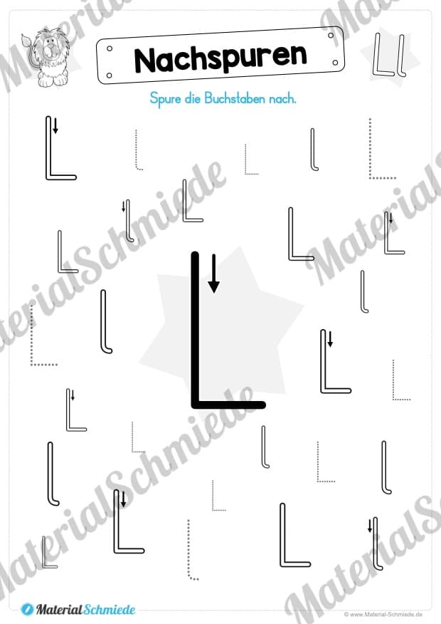 Materialpaket: Buchstabe L/l schreiben lernen (Vorschau 03)