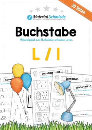 Materialpaket: Buchstabe L/l schreiben lernen