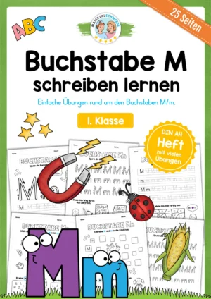 Buchstabe M / m (25 Arbeitsblätter & Übungen)