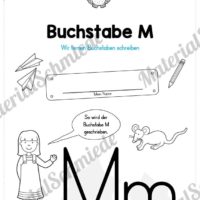 Materialpaket: Buchstabe M/m schreiben lernen (Vorschau 01)