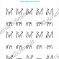 Materialpaket: Buchstabe M/m schreiben lernen (Vorschau 03)