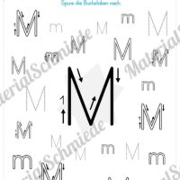 Materialpaket: Buchstabe M/m schreiben lernen (Vorschau 04)