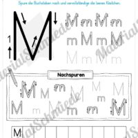 Materialpaket: Buchstabe M/m schreiben lernen (Vorschau 05)