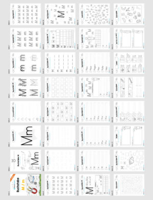 Materialpaket: Buchstabe M/m schreiben lernen (Überblick)