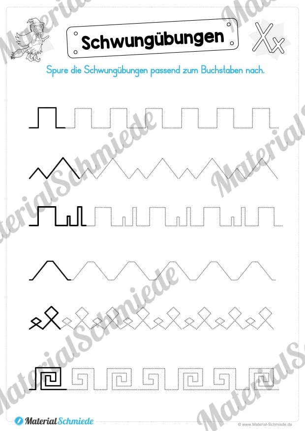 Materialpaket: Buchstabe X/x schreiben lernen (Vorschau 02)