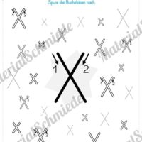 Materialpaket: Buchstabe X/x schreiben lernen (Vorschau 03)