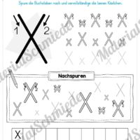 Materialpaket: Buchstabe X/x schreiben lernen (Vorschau 04)