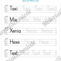 Materialpaket: Buchstabe X/x schreiben lernen (Vorschau 05)