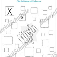 Materialpaket: Buchstabe X/x schreiben lernen (Vorschau 06)